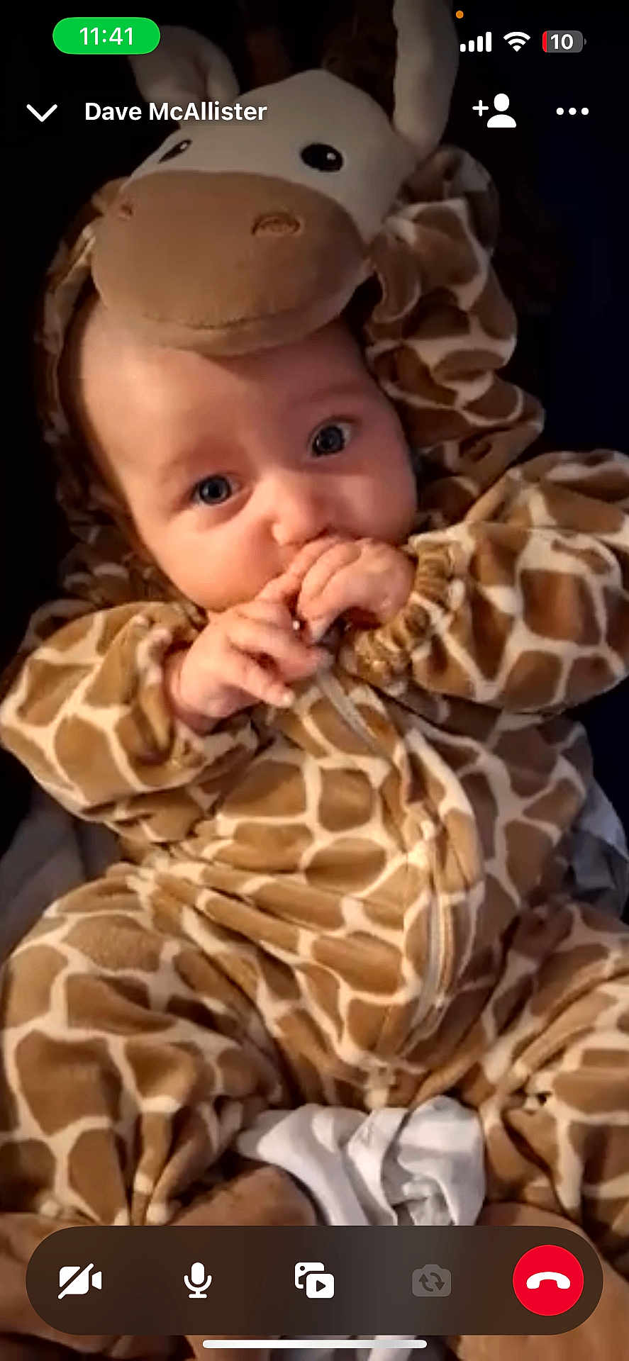 Lydia Rose joined the competition — help win amazing prizes! baby, child, giraffe_onesie, costume, cute, infant, face, hands, eyes, expression, indoor, soft_fabric, plush, cozy, portrait, looking, sitting, adorable, clothing, young