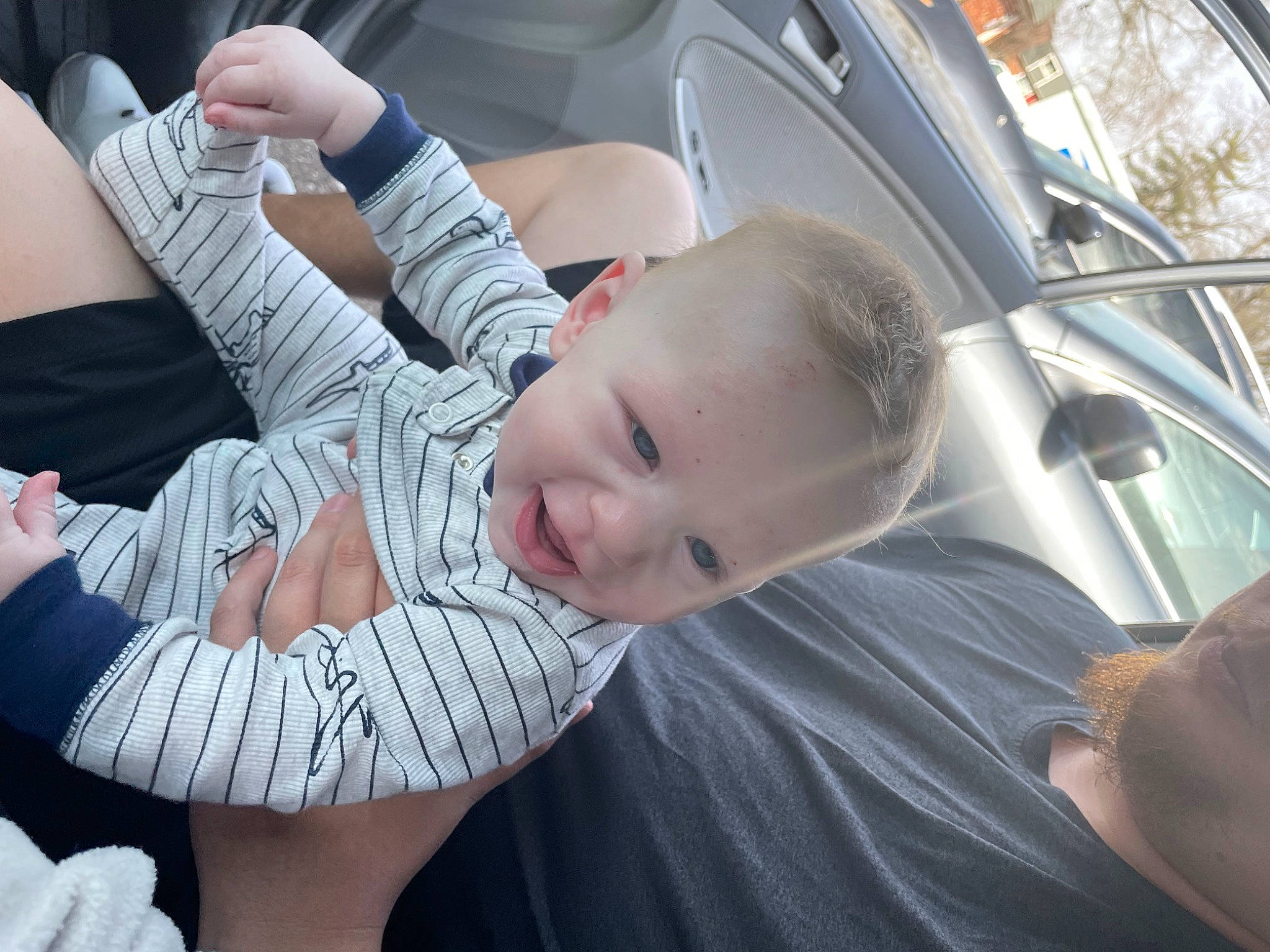 Cortez Jr joined the competition — help win amazing prizes! arm, auto_part, automotive_exterior, baby, car_seat, child, comfort, cool, finger, fun, gesture, hand, happy, leg, motor_vehicle, mouth, person, thumb, toddler, vehicle_door