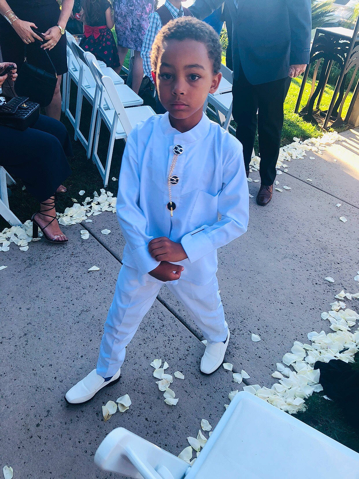Jalen joined the competition — help win amazing prizes! child, cool, jacket, male, outerwear, people, person, shoe, smile, style, suit, tradition, uniform