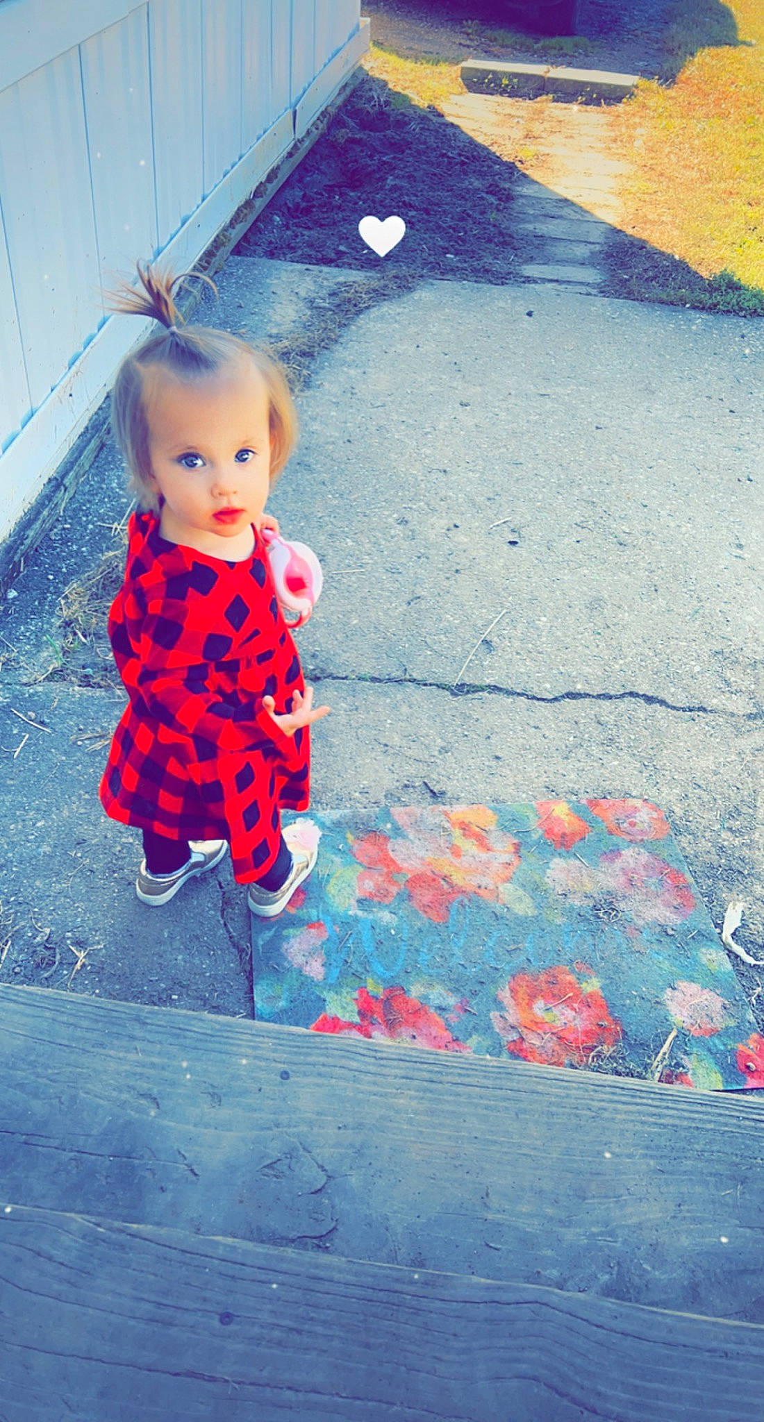 Raven is registered to the contest to win money with this photo: art, asphalt, azure, carmine, child, design, doll, electric_blue, floor, flooring, line, pattern, people_in_nature, person, pink, red, road_surface, sidewalk, tints_and_shades, toy