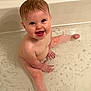 Lenny joined the competition — help win amazing prizes! baby, bath, bathroom, bathtub, child, cute, happy, infant, naked, person, playful, sitting, skin, small, smiling, splashing, towel, water, wet, young
