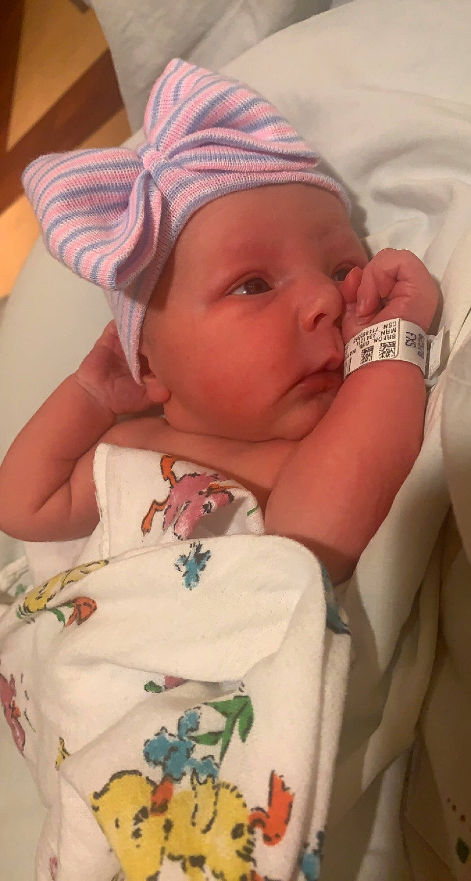 Kora is registered to the contest to win money with this photo: baby, baby_products, baby_sleeping, baby_toddler_clothing, cap, cheek, child, comfort, fashion_accessory, happy, headwear, linens, nail, pattern, peach, person, skin, sleeve, textile, thumb