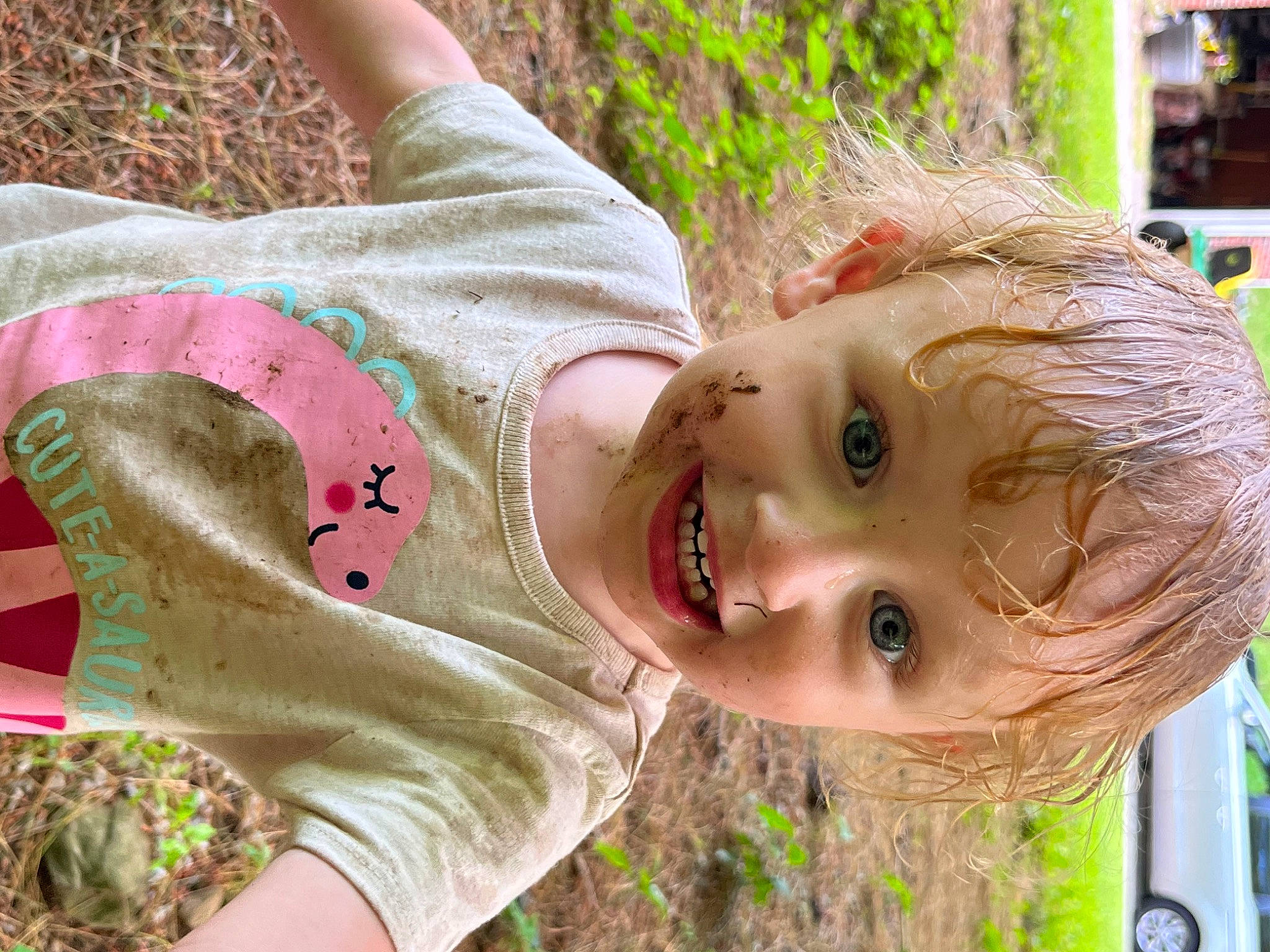 Mallie is registered to the contest to win money with this photo: baby_toddler_clothing, child, chin, grass, grass_family, green, happy, joy, leisure, lip, mammal, mouth, neck, nose, people_in_nature, person, plant, skin, smile, toddler