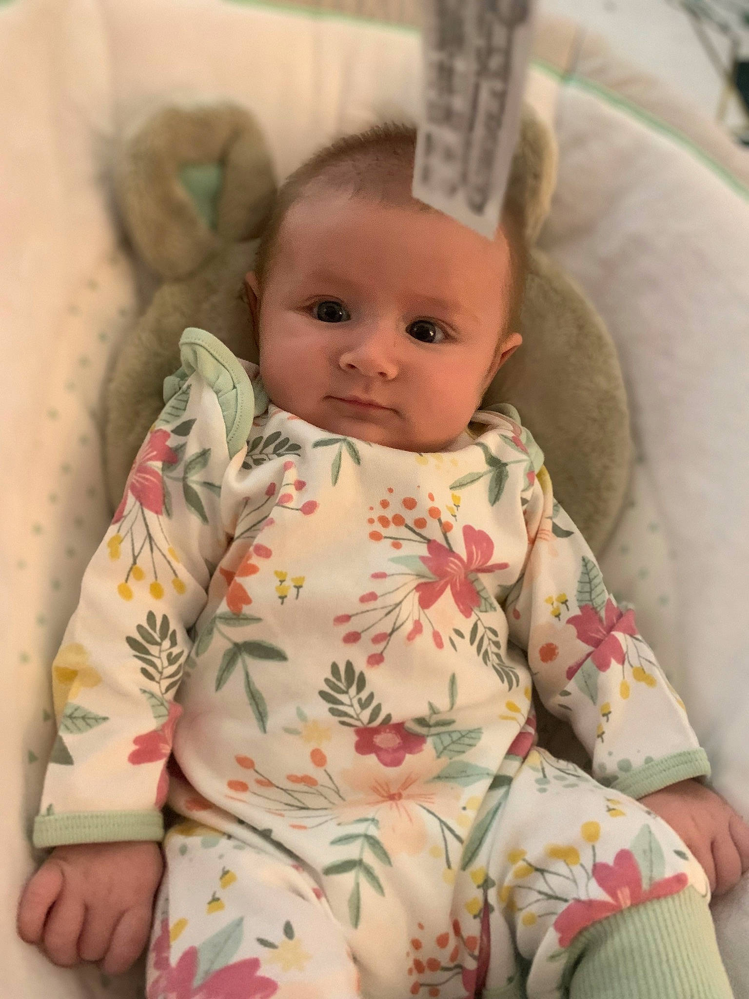 Giana joined the competition — help win amazing prizes! baby, baby_products, baby_safety, baby_sleeping, baby_toddler_clothing, bedding, cheek, child, comfort, eye, face, head, human_body, linens, lip, neck, person, skin, sleeve, textile