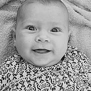 Calie participe au concours pour gagner de l'argent avec cette photo : baby, babylaughing, blanket, bodypart, face, happy, head, homedecor, laughing, linen, mouth, newborn, person, photography, portrait, quilt, selfie, smile, teeth, towel