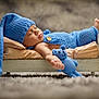 Keanu joined the competition — help win amazing prizes! baby, sleeping, knitted_hat, knitted_outfit, blue_clothing, teddy_bear, wooden_bed, pillow, carpet, soft_focus, portrait, infant, peaceful, cute, child, cozy, resting, indoor, blanket, toy