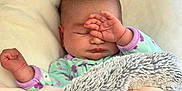 Samara Rose Becerra joined the competition — help win amazing prizes! baby, sleeping, blanket, cozy, infant, hand, face, pajamas, soft, cute, rest, peaceful, child, indoors, comfort, newborn, warm, pink, purple, furry_blanket