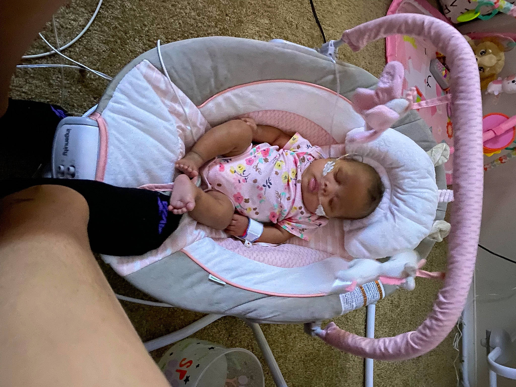 Kataleya joined the competition — help win amazing prizes! baby, baby_products, baby_toddler_clothing, child, comfort, elbow, face, fun, grass, human_leg, knee, lap, leisure, linens, nap, person, pink, recreation, sitting, thigh