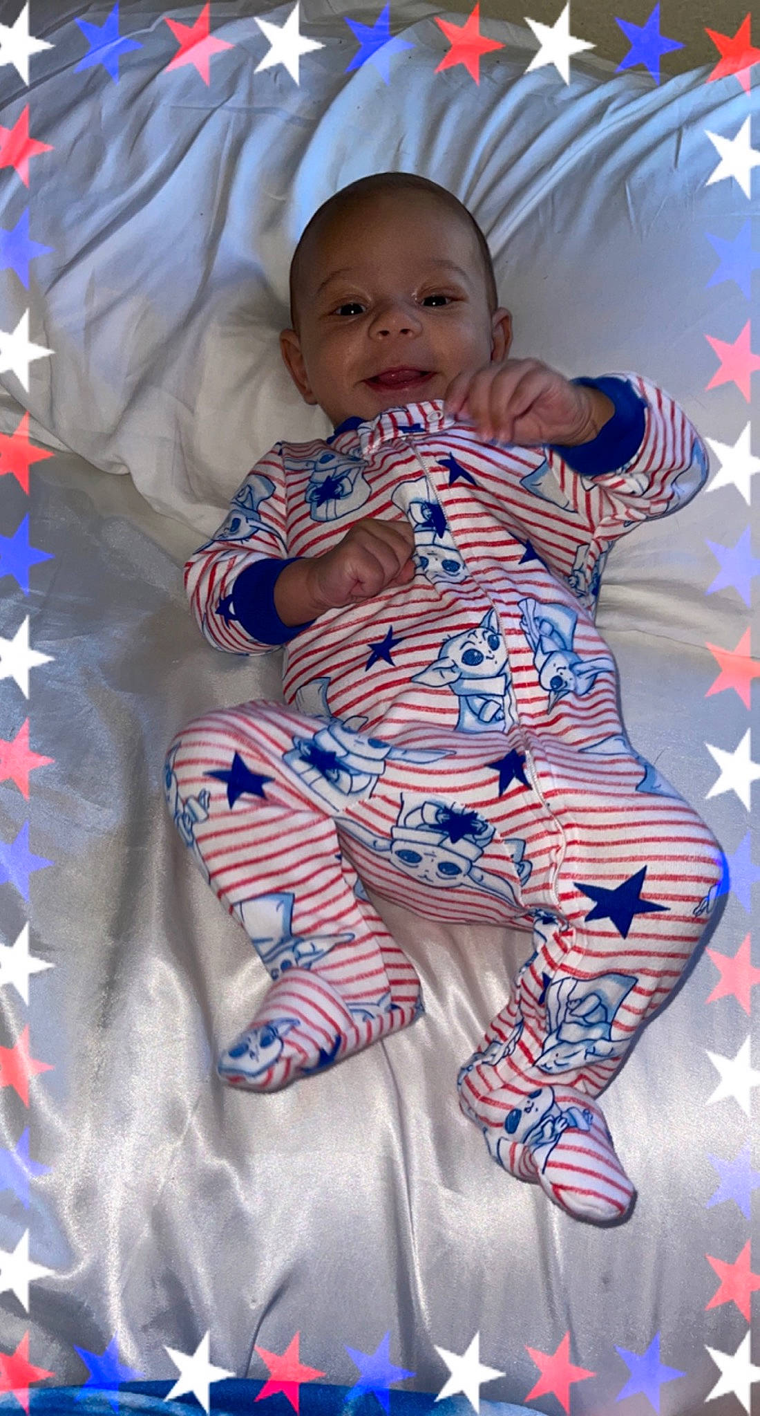 Jaydenn joined the competition — help win amazing prizes! baby, baby_products, baby_toddler_clothing, child, comfort, electric_blue, fun, happy, head, human_leg, linens, pattern, person, pink, sitting, skin, sleeve, smile, textile, thigh