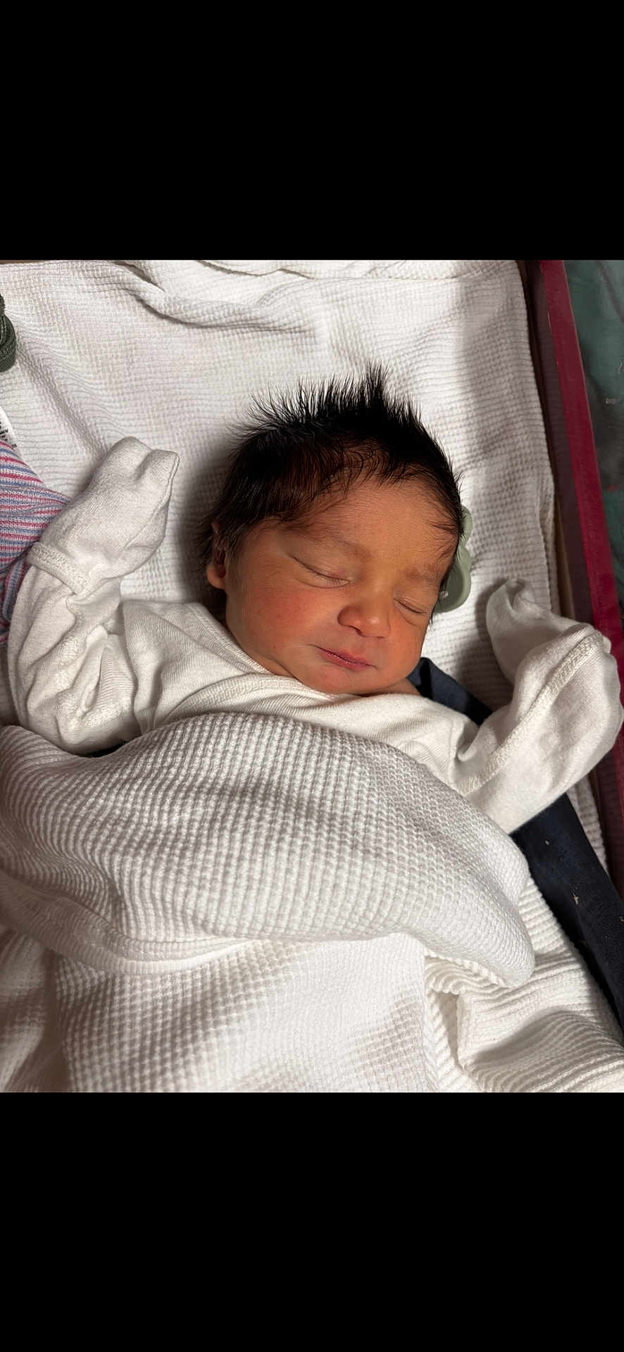 Draven is registered to the contest to win money with this photo: newborn, baby, sleeping, blanket, white, infant, cozy, cute, child, hair, soft, rest, peaceful, wrapped, closeup, portrait, indoors, warm, tiny, face