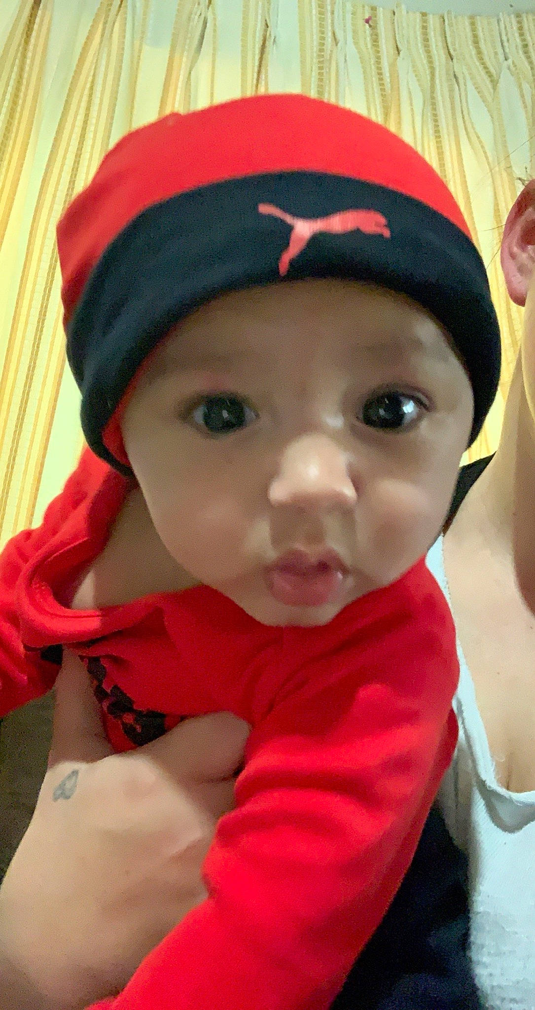 Kendryck joined the competition — help win amazing prizes! baby, cap, child, headgear, headwear, person, toddler