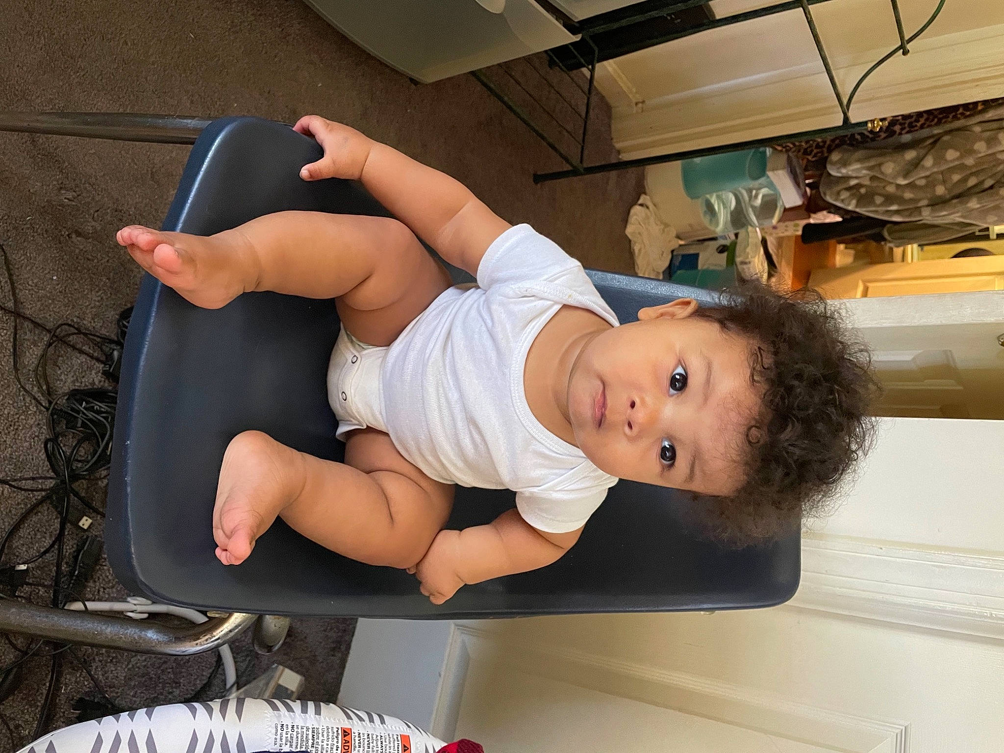 Larry joined the competition — help win amazing prizes! abdomen, automotive_design, automotive_tire, baby, baby_products, baby_toddler_clothing, chest, comfort, elbow, fun, hat, human_leg, knee, leg, person, shorts, sportswear, thigh, tire, toddler