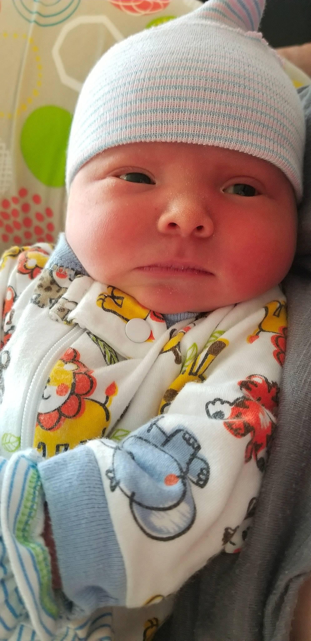 Lawrence joined the competition — help win amazing prizes! baby, baby_products, cheek, child, headwear, lip, nose, person, skin, toddler