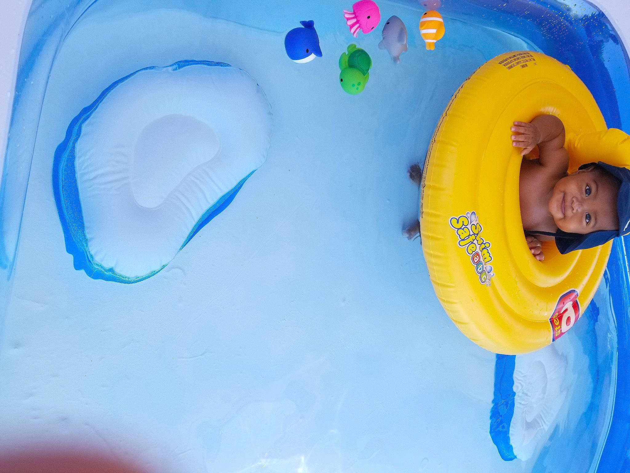 Ambrose joined the competition — help win amazing prizes! baby_float, baby_products, blue, child, fun, games, headwear, inflatable, joy, lifejacket, person, play, product, recreation, toddler