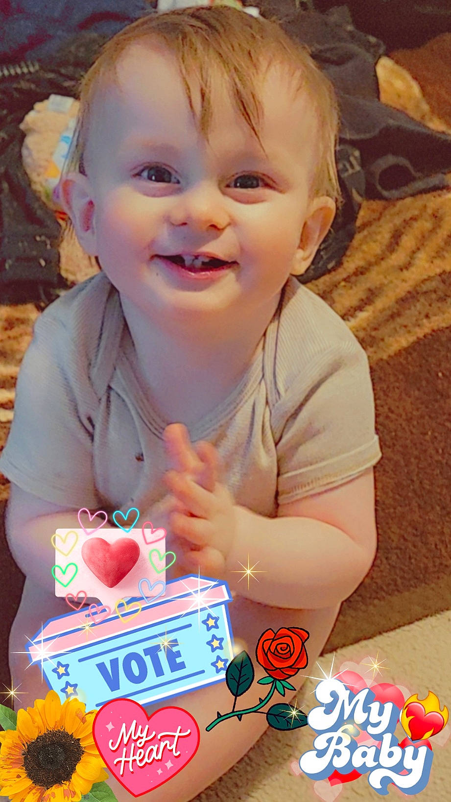 Alastor joined the competition — help win amazing prizes! baby, baby_toddler_clothing, cheek, child, finger, fruit, fun, happy, joy, leisure, nail, nose, person, plant, play, recreation, sharing, sitting, smile, summer