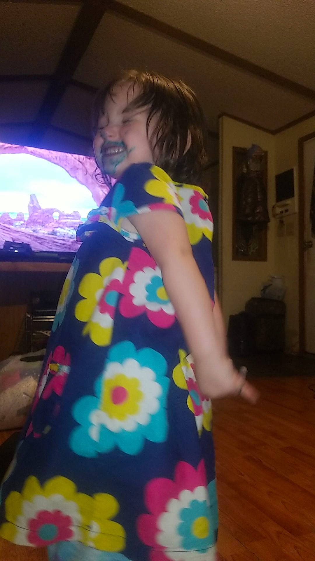 Angela joined the competition — help win amazing prizes! arm, entertainment, event, facial_expression, finger, flash_photography, fun, gesture, happy, human_body, joint, magenta, person, picture_frame, pink, shoulder, sleeve, smile, standing, t_shirt