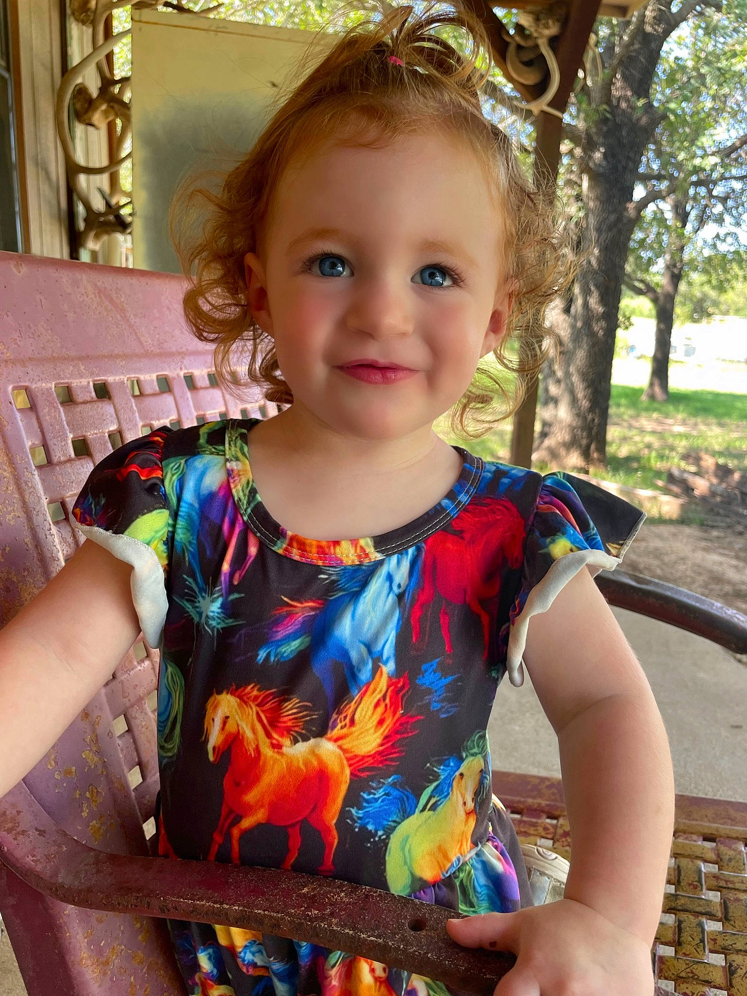 Cora Jo joined the competition — help win amazing prizes! baby_toddler_clothing, beauty, cool, electric_blue, fun, green, hairstyle, hand, happy, iris, joy, leaf, leisure, light, organ, person, plant, summer, t_shirt, toddler