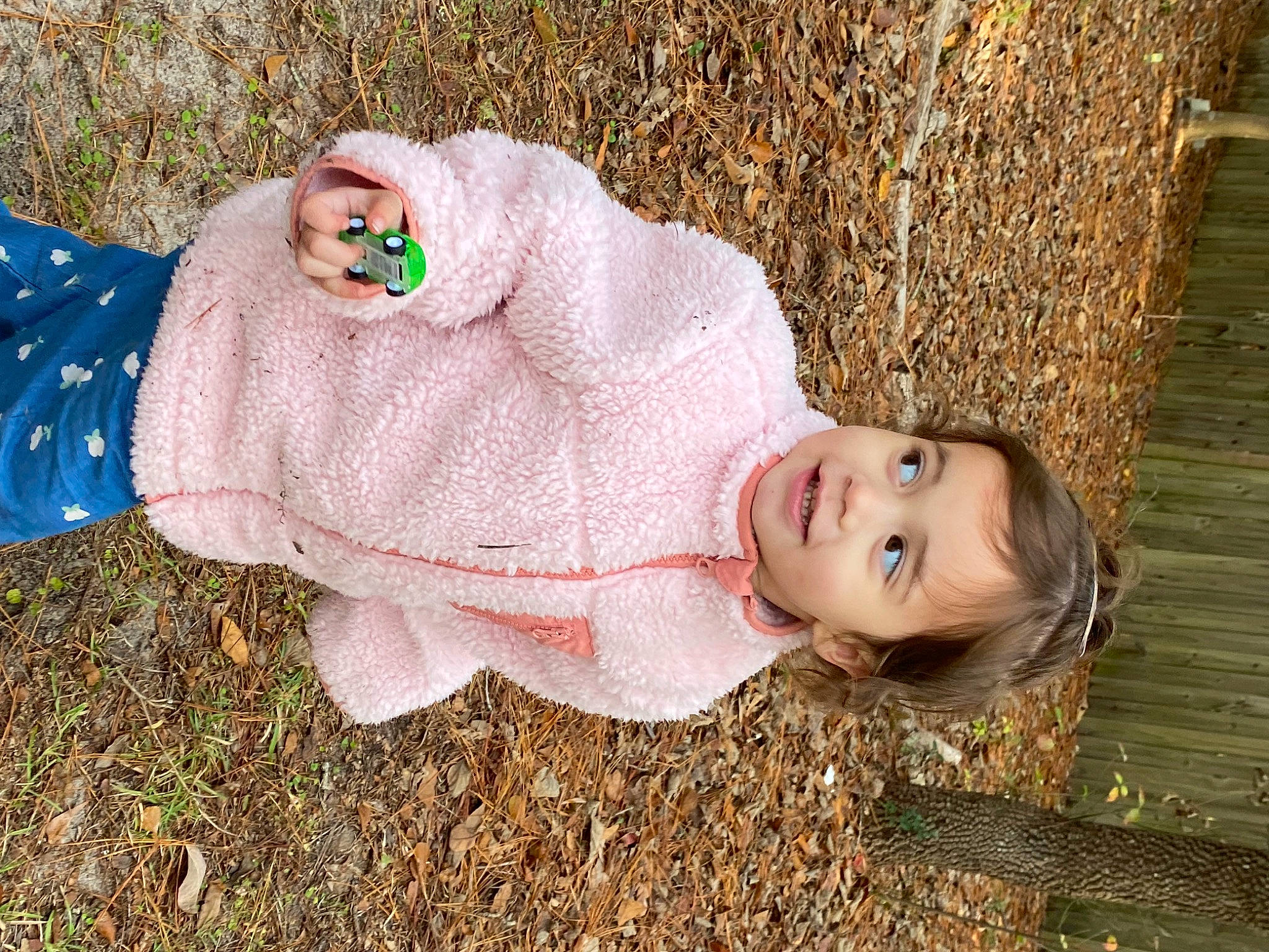 Tahlia joined the competition — help win amazing prizes! baby_toddler_clothing, child, fashion_accessory, fawn, fun, fur, grass, happy, headgear, pattern, people_in_nature, person, plant, portrait_photography, sitting, toddler, tree, wood, wool, woolen