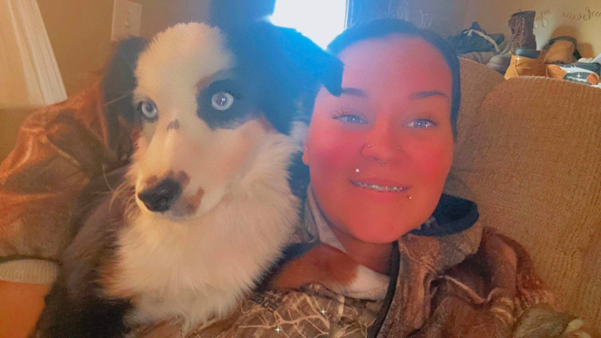 Koda is registered to the contest to win money with this photo: canidae, carnivore, companion_dog, dog, dog_breed, ear, flash_photography, fun, fur, happy, hat, jaw, nose, selfie, smile, sporting_group, working_dog