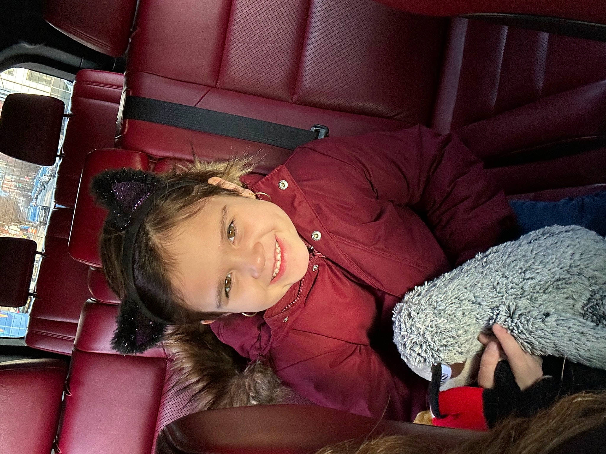 Alani is registered to the contest to win money with this photo: beauty, black_hair, comfort, flash_photography, fun, happy, human_body, joint, joy, lap, leg, lipstick, long_hair, magenta, mouth, person, pink, red, smile, thigh