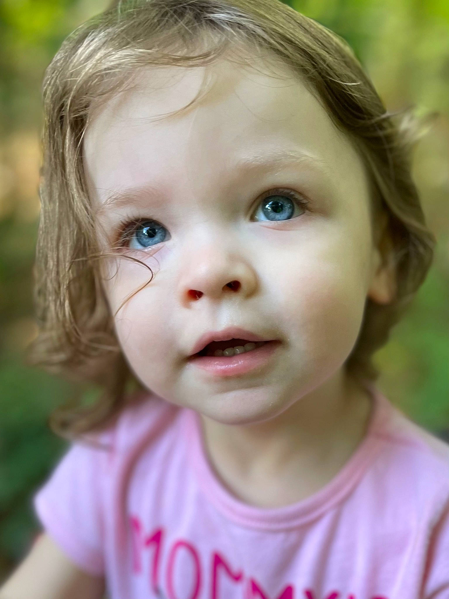 Zophia joined the competition — help win amazing prizes! cheek, chin, ear, eyebrow, eyelash, face, facial_expression, grass, happy, iris, jaw, lip, nose, organ, people_in_nature, person, skin, summer, toddler, tree