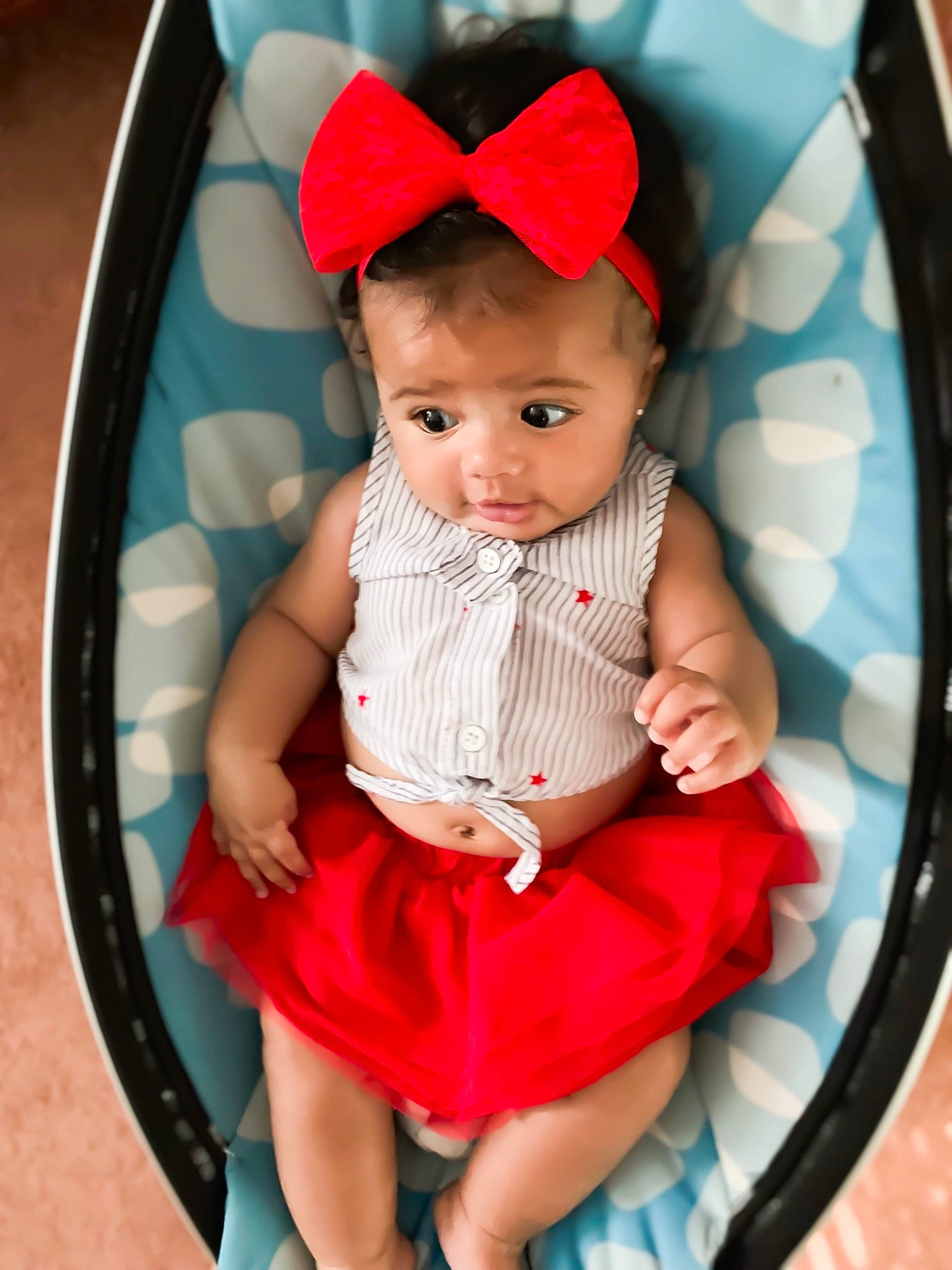 Ariya joined the competition — help win amazing prizes! baby, baby_products, baby_toddler_clothing, cheek, child, hair_accessory, headband, headgear, person, photography, pink, product, red, skin, smile, toddler