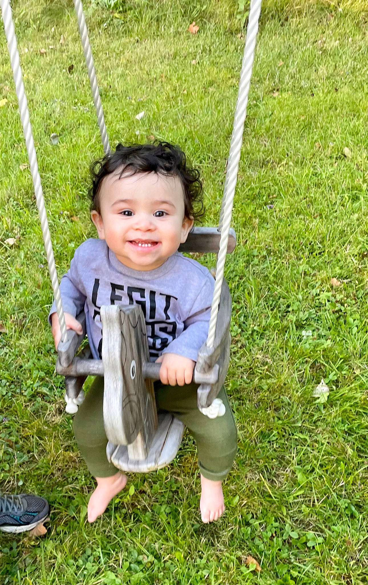 Apollo joined the competition — help win amazing prizes! baby_toddler_clothing, child, eye, face, facial_expression, fun, grass, grass_family, grassland, happy, joy, lawn, leisure, meadow, people_in_nature, person, plant, playground, recreation, smile