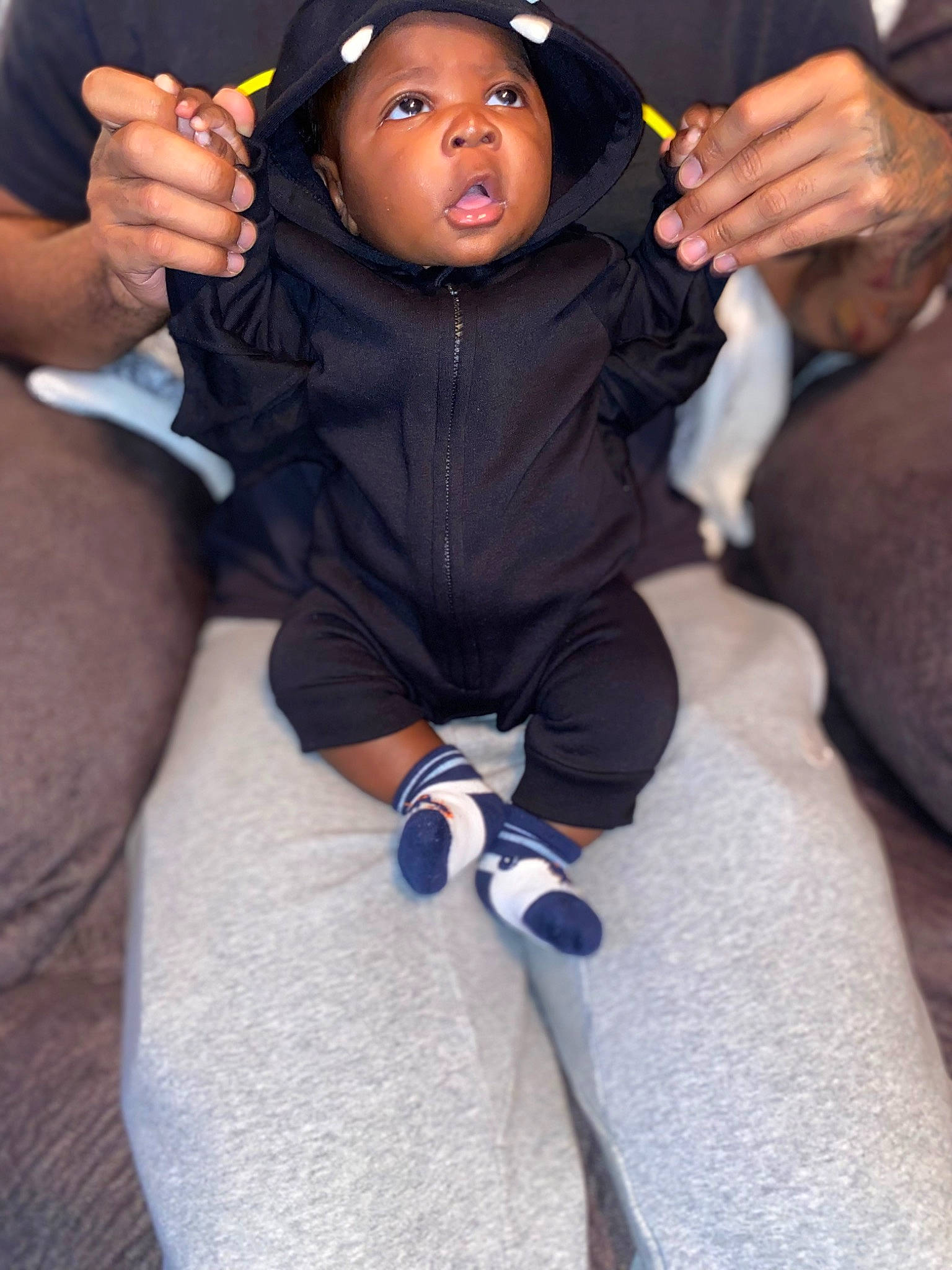 Cairo joined the competition — help win amazing prizes! arm, black_hair, clothing, comfort, cool, electric_blue, event, finger, fun, gesture, hand, happy, head, mammal, nail, people, person, textile, thigh, thumb