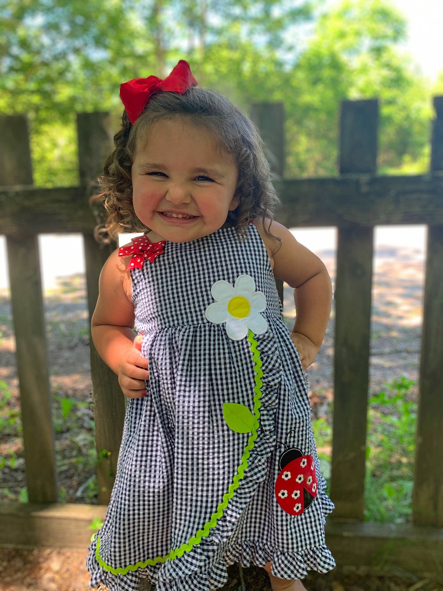 Kaisley joined the competition — help win amazing prizes! baby, baby_products, baby_toddler_clothing, child, design, dress, joy, pattern, person, plant, play, polka_dot, skin, smile, summer, textile, toddler