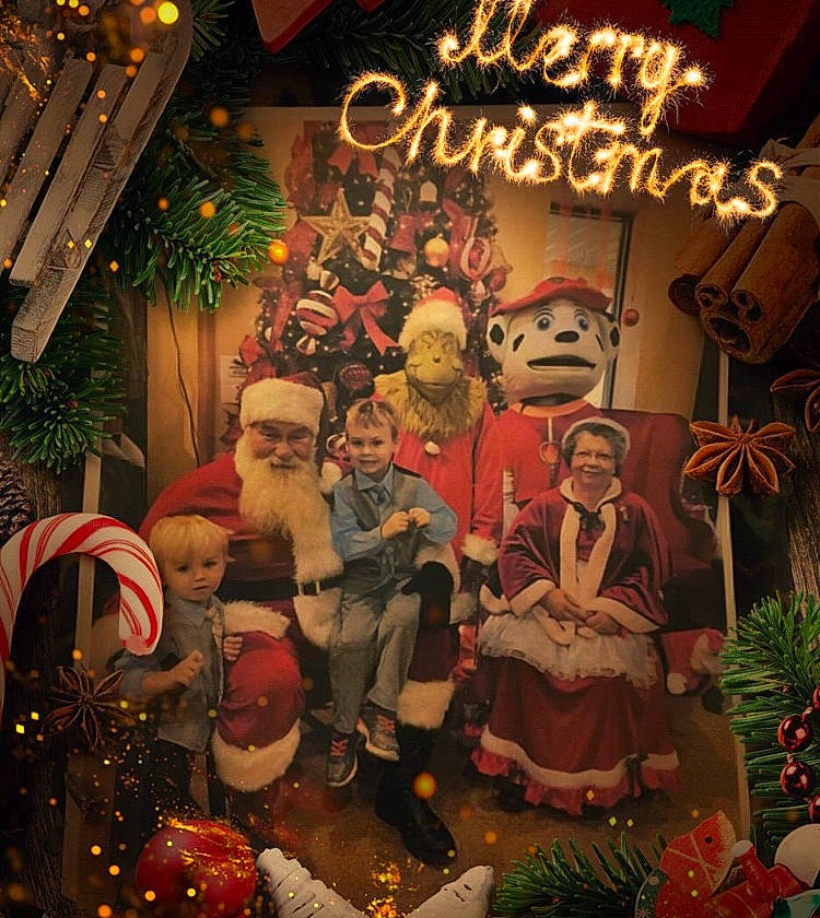 Alex is registered to the contest to win money with this photo: christmas, christmas_decoration, christmas_eve, christmas_lights, christmas_ornament, christmas_tree, event, headwear, holiday, interior_design, joy, person, tradition