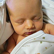 Paizlee is registered to the contest to win money with this photo: baby, newborn, sleeping, blanket, soft, face, infant, closeup, peaceful, wrapped, skin, child, rest, comfort, cute, indoors, portrait, clothing, toddler, nursery