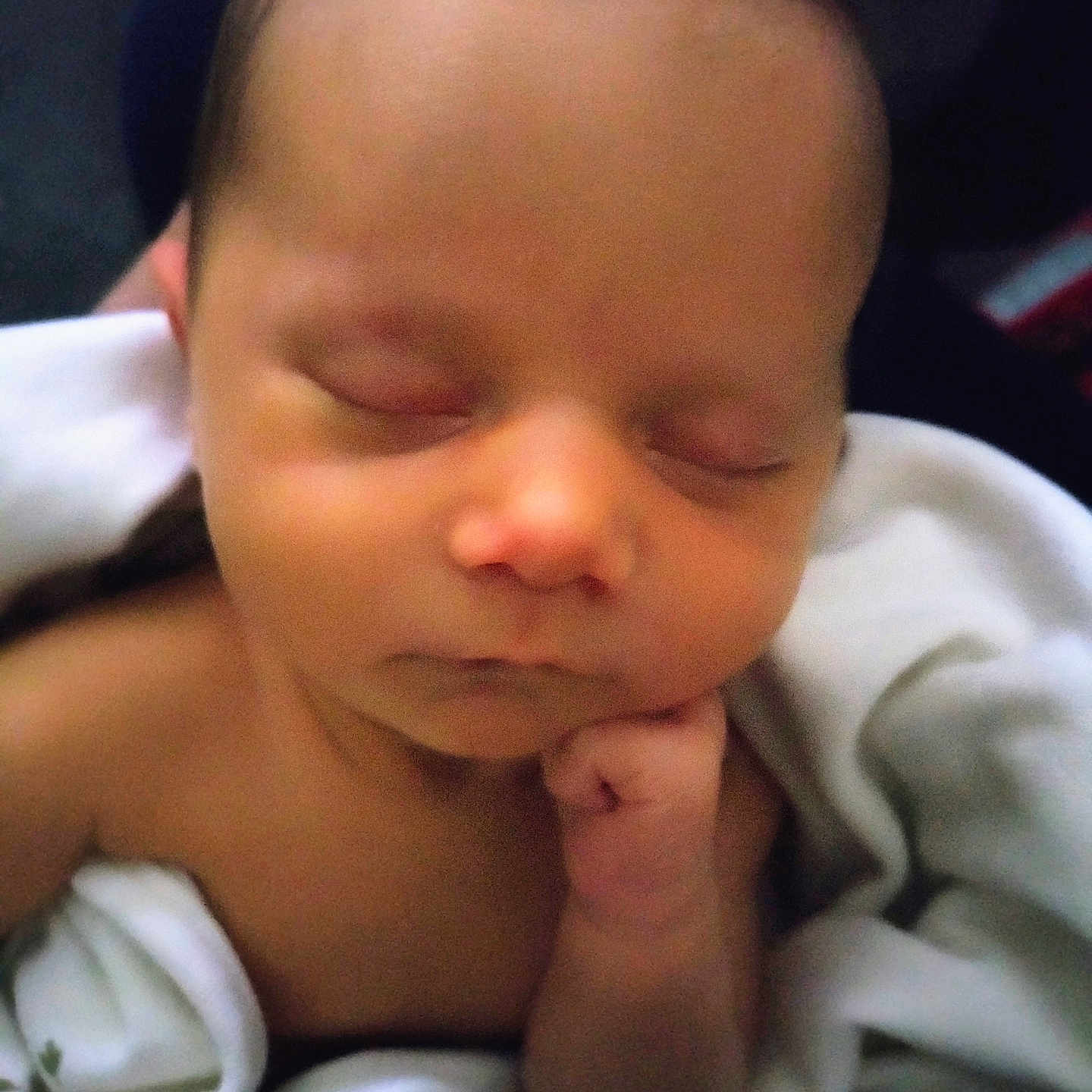 Paizlee joined the competition — help win amazing prizes! baby, blanket, calm, child, closeup, cute, face, fist, hand, indoors, infant, newborn, peaceful, portrait, resting, skin, sleeping, soft, tender, wrapped