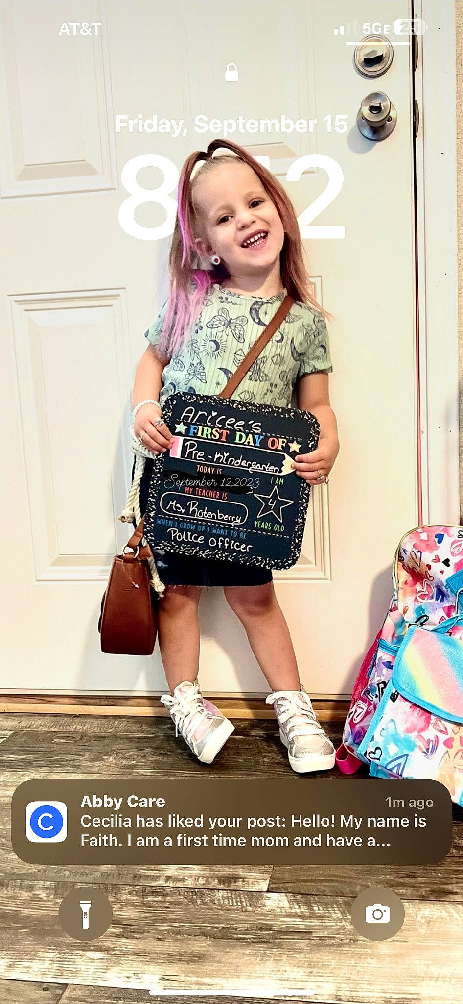 Aricee is registered to the contest to win money with this photo: baby_toddler_clothing, blond, child, dress, electric_blue, event, fashion, fashion_accessory, fashion_design, font, happy, joy, magenta, pattern, peach, person, pink, shoe, sleeve, smile