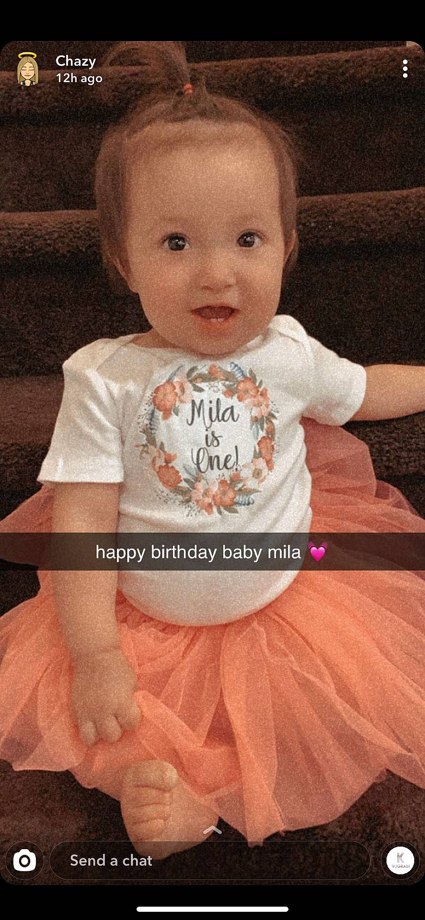 Mila joined the competition — help win amazing prizes! baby, baby_laughing, baby_products, baby_toddler_clothing, cheek, child, child_model, costume, person, pink, product, sitting, smile, toddler