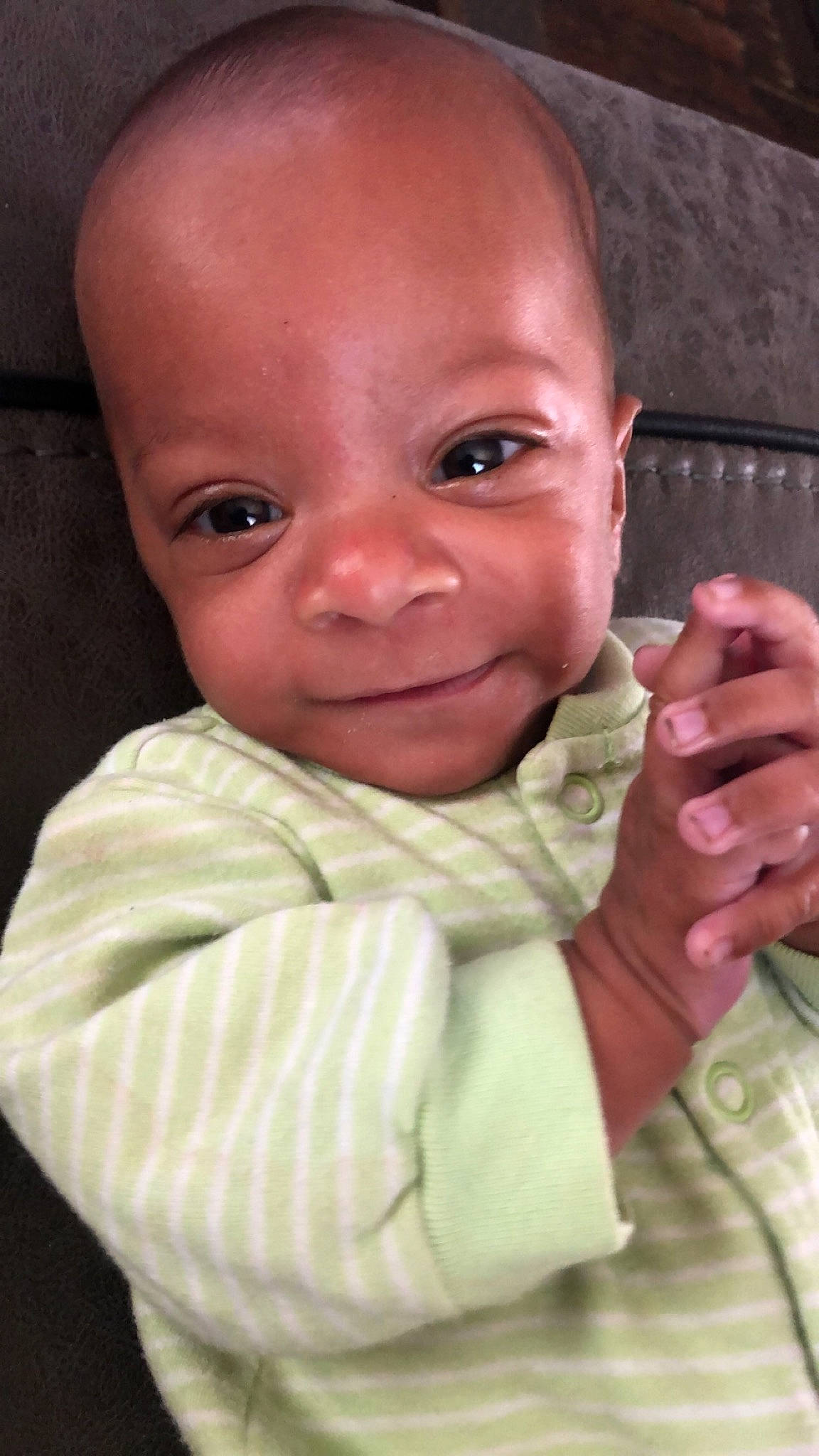 Jadiel joined the competition — help win amazing prizes! baby, cheek, child, chin, ear, eye, face, facial_expression, finger, forehead, head, lip, mouth, nose, person, skin, smile, toddler