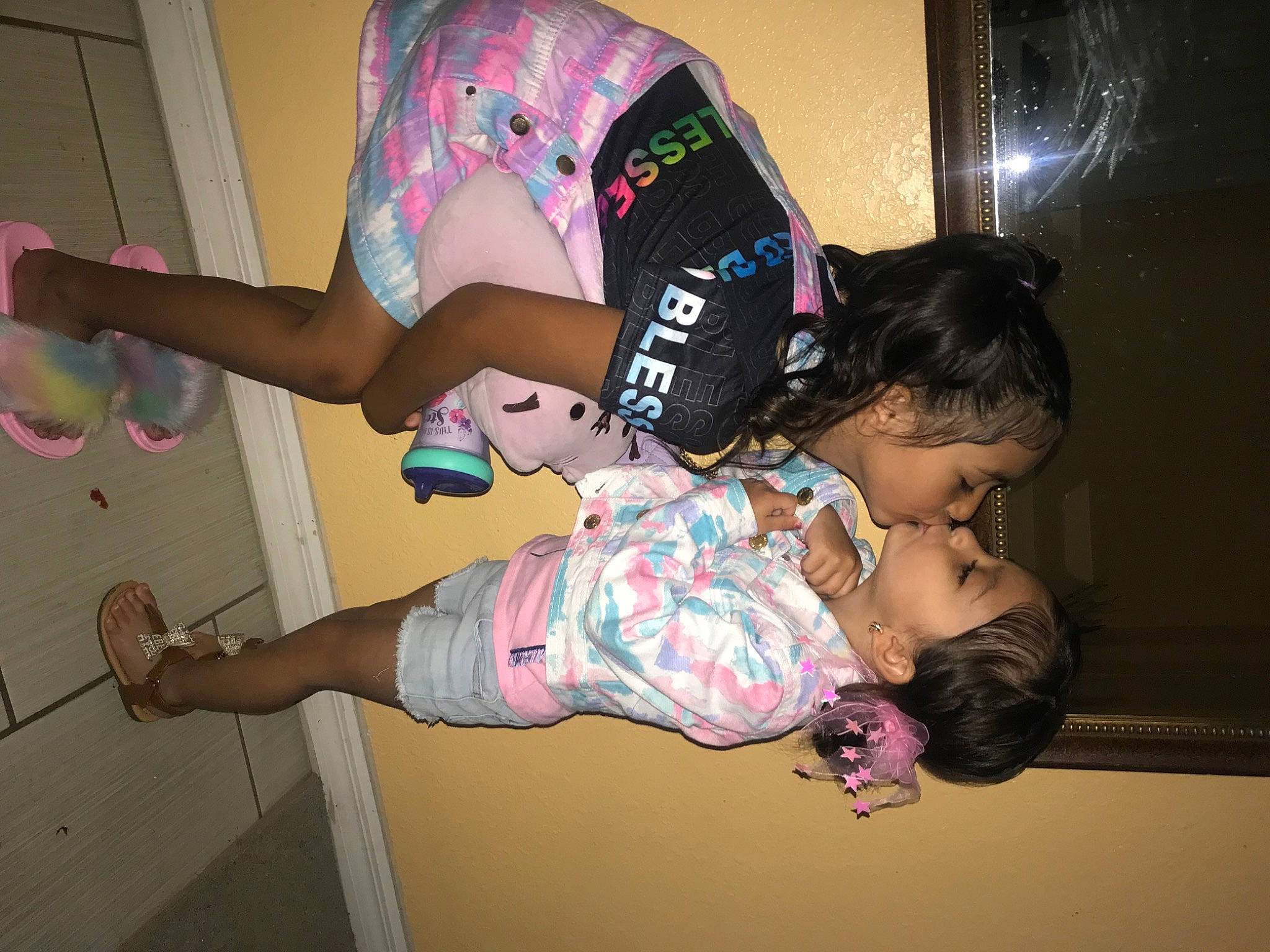 Katherine joined the competition — help win amazing prizes! abdomen, arm, child, elbow, finger, flash_photography, fun, happy, human_leg, joint, knee, leg, magenta, person, pink, sandal, thigh, toddler, trunk, waist