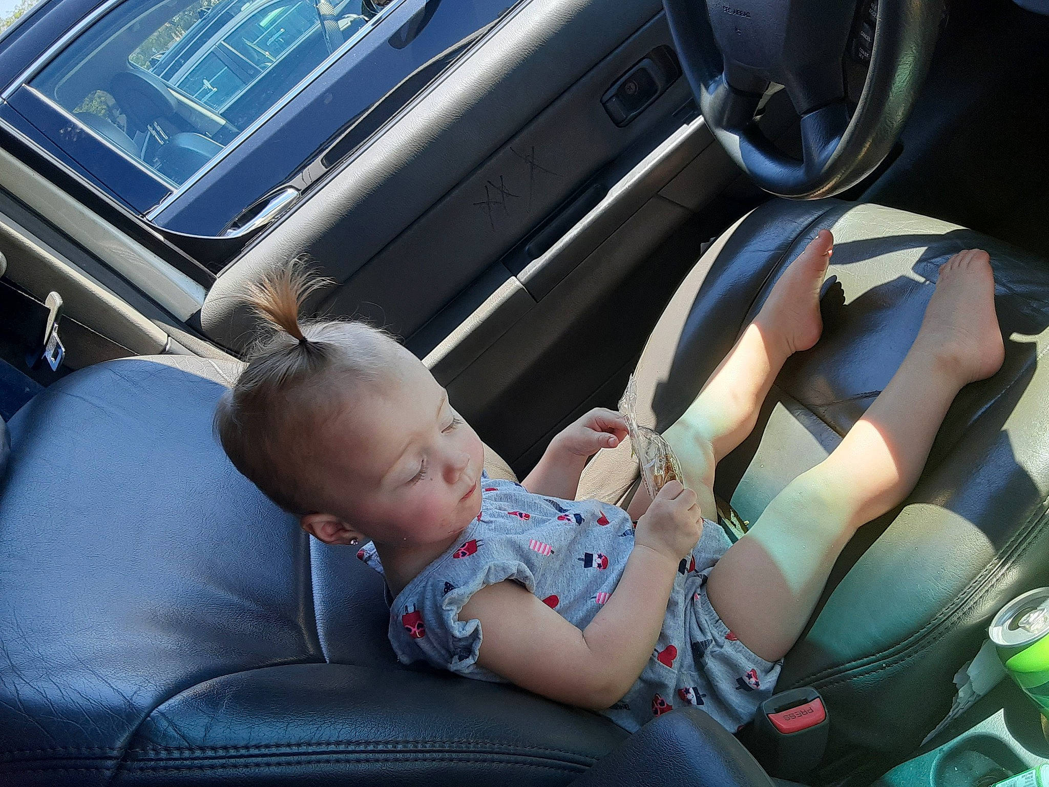 Brinley joined the competition — help win amazing prizes! auto_part, baby, baby_in_car_seat, birth, car, car_seat, car_seat_cover, child, comfort, driving, family_car, nap, passenger, person, seat_belt, sleep, toddler, vacation, vehicle, vehicle_door