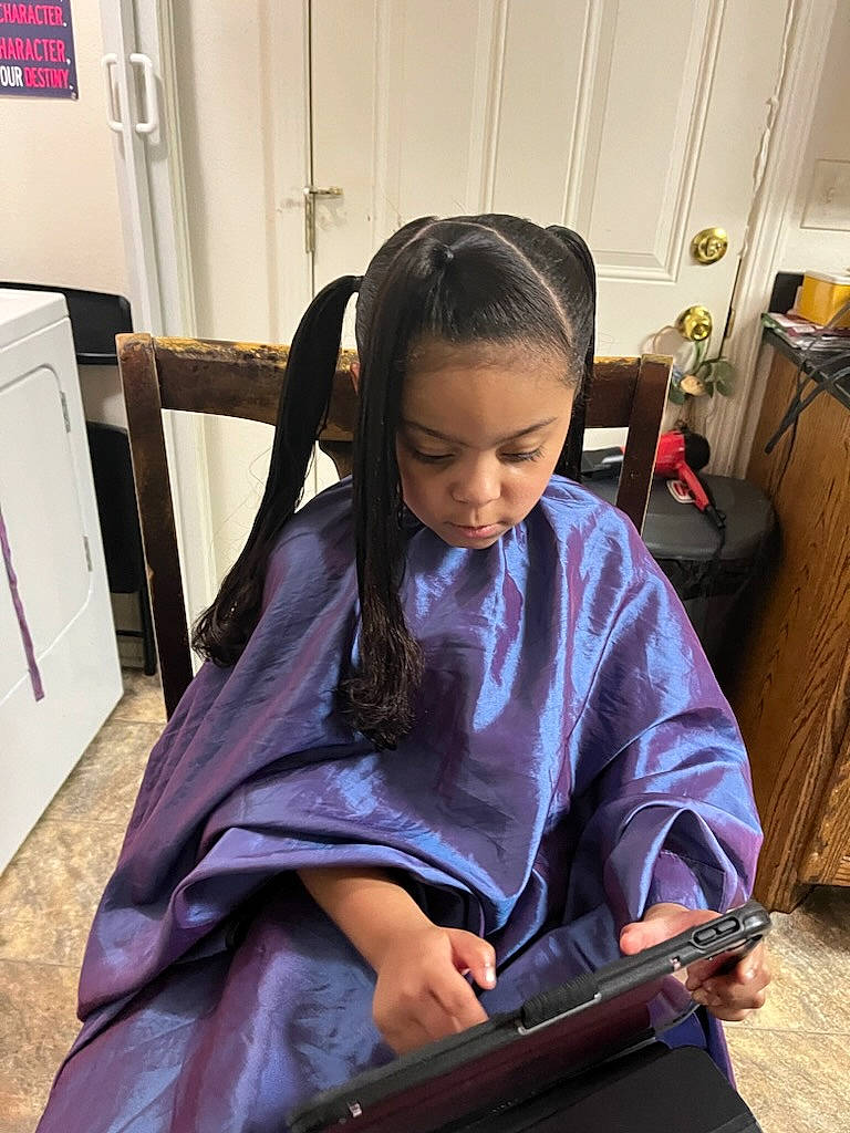 Alaia joined the competition — help win amazing prizes! audio_equipment, chair, door, electronic_device, eyewear, gadget, hair_coloring, hairstyle, headphones, hearing, job, learning, netbook, office_equipment, office_supplies, person, reading, room, sitting, writing