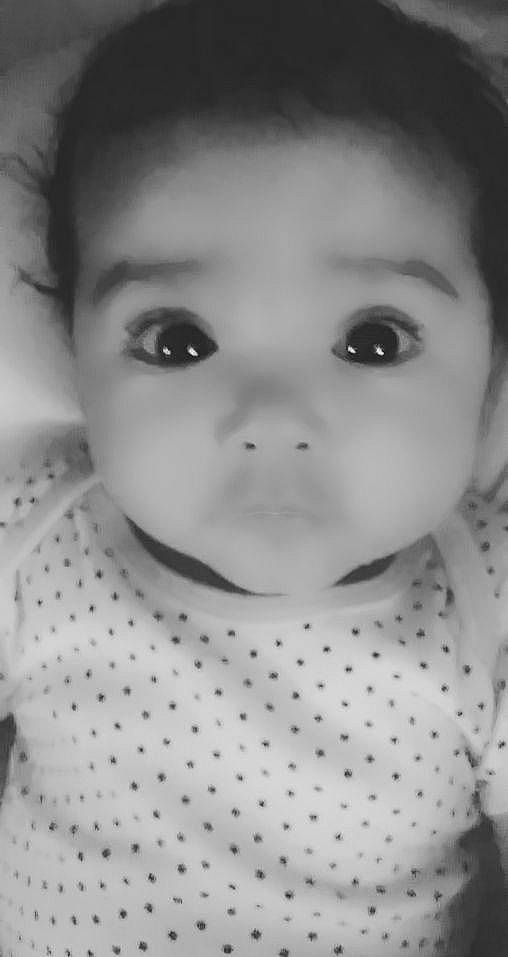 Julissa joined the competition — help win amazing prizes! baby, beauty, black_and_white, cheek, child, chin, close_up, eye, eyebrow, face, forehead, head, iris, lip, monochrome, mouth, nose, skin, toddler, white