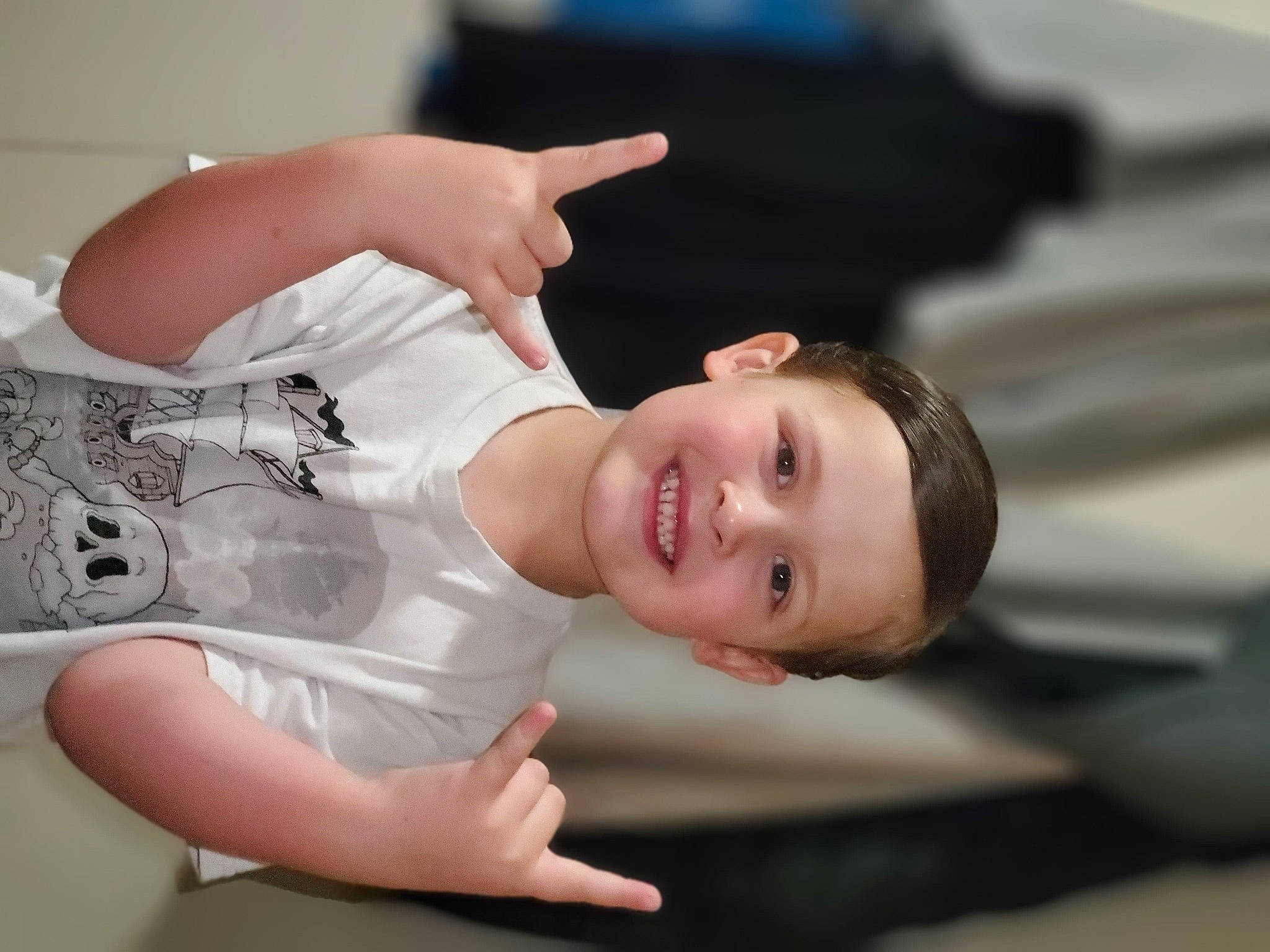 Archer joined the competition — help win amazing prizes! automotive_design, chest, child, dress, elbow, eyelash, flash_photography, fun, gesture, happy, human_leg, joy, mouth, nail, neck, person, skin, smile, thigh, toddler