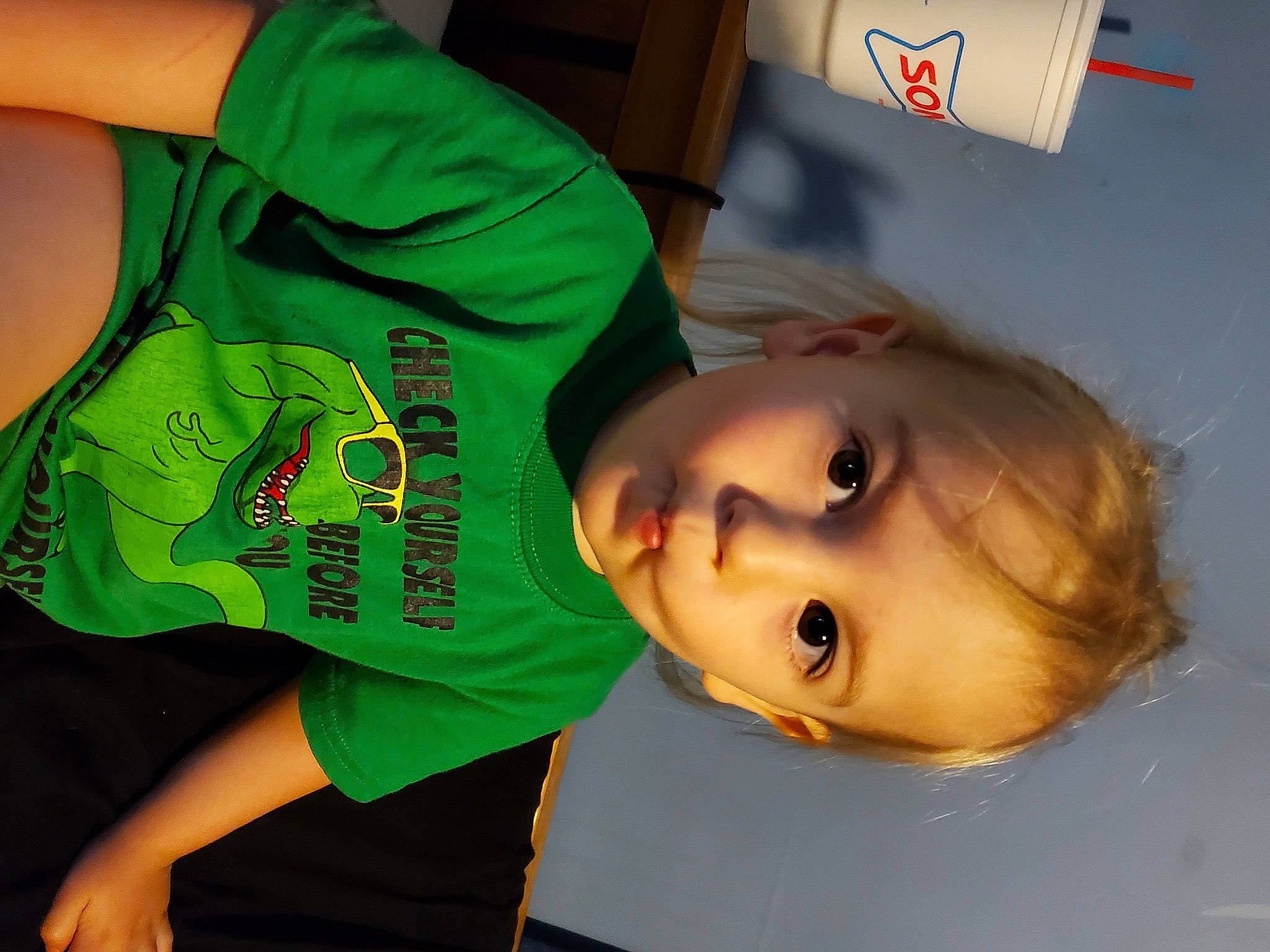 Xaiver joined the competition — help win amazing prizes! arm, child, green, person, toddler