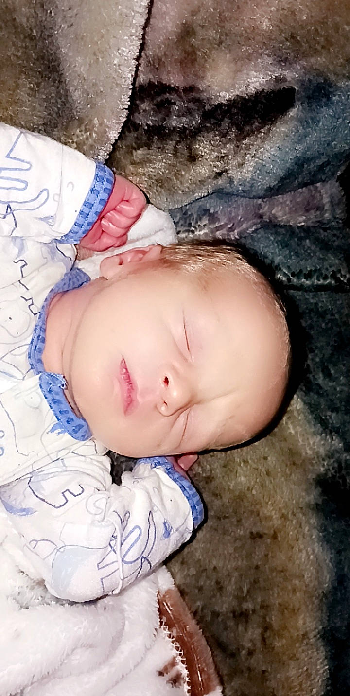 Ryder joined the competition — help win amazing prizes! baby, baby_toddler_clothing, blue, cheek, child, comfort, electric_blue, grass, happy, nap, pattern, person, plant, portrait_photography, skin, sleep, sleeve, toddler, tree