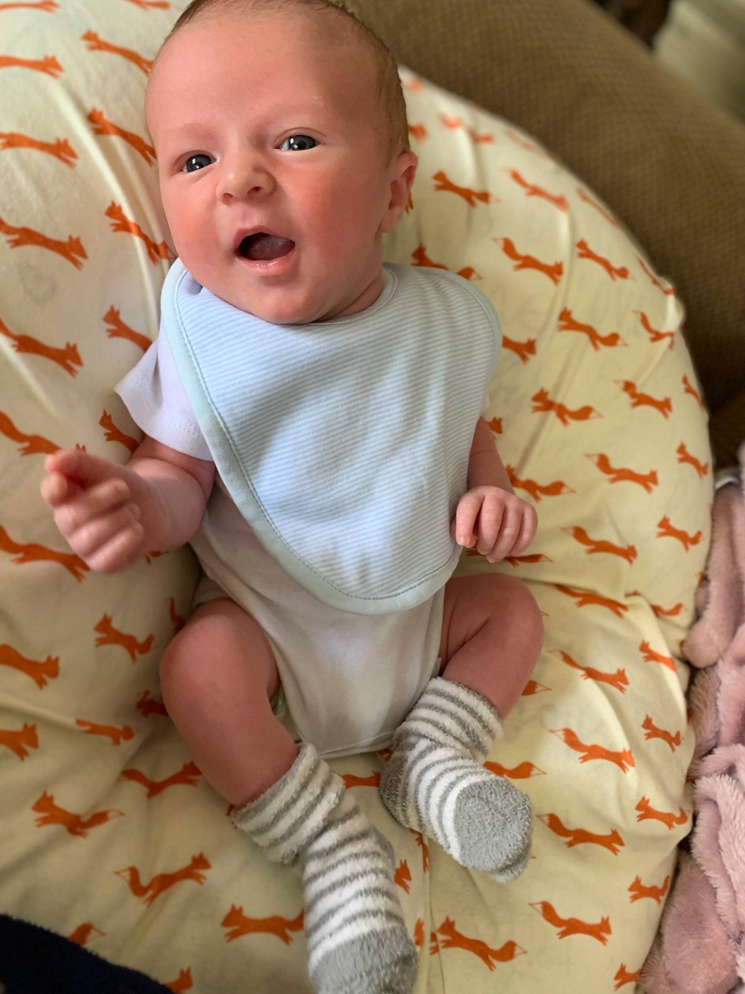 Reid joined the competition — help win amazing prizes! baby, baby_products, baby_sleeping, baby_toddler_clothing, child, person, product, skin, sleep, toddler