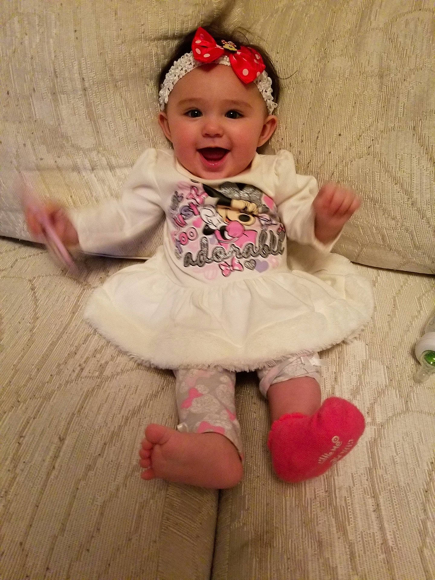 Leia joined the competition — help win amazing prizes! child, doll, girl, hair_accessory, headgear, infant, person, pink, product, skin, textile, toddler