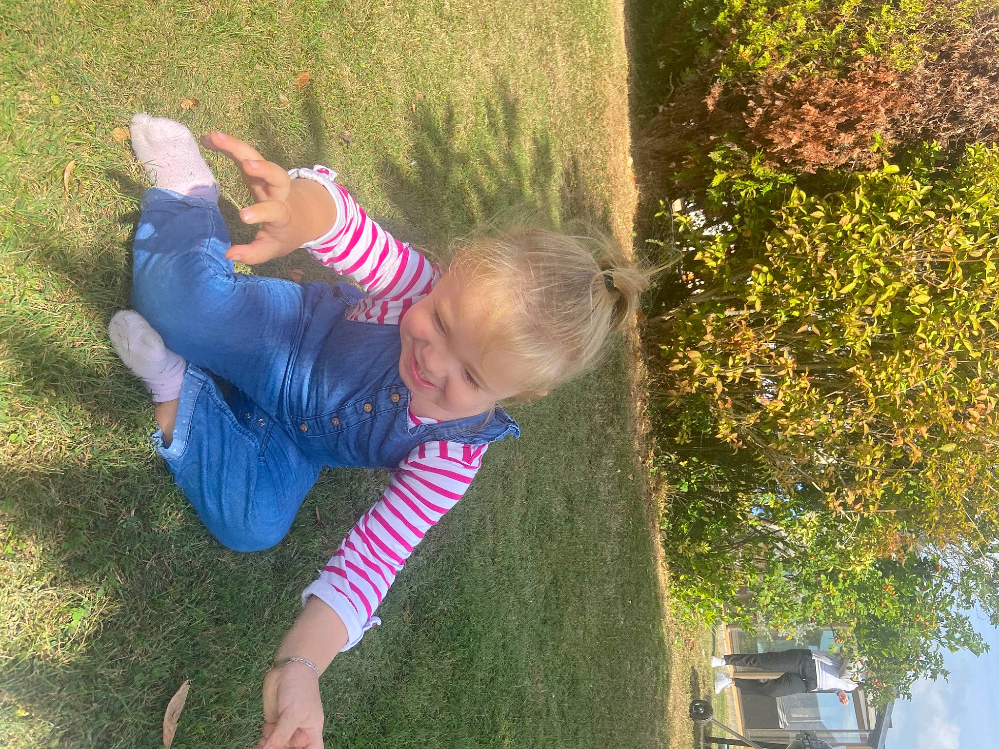 Soraya participe au concours pour gagner de l'argent avec cette photo : arm, botany, elbow, electric_blue, fun, grass, grass_family, happy, human_body, joy, knee, lawn, leaf, leg, leisure, people_in_nature, person, plant, recreation, thigh