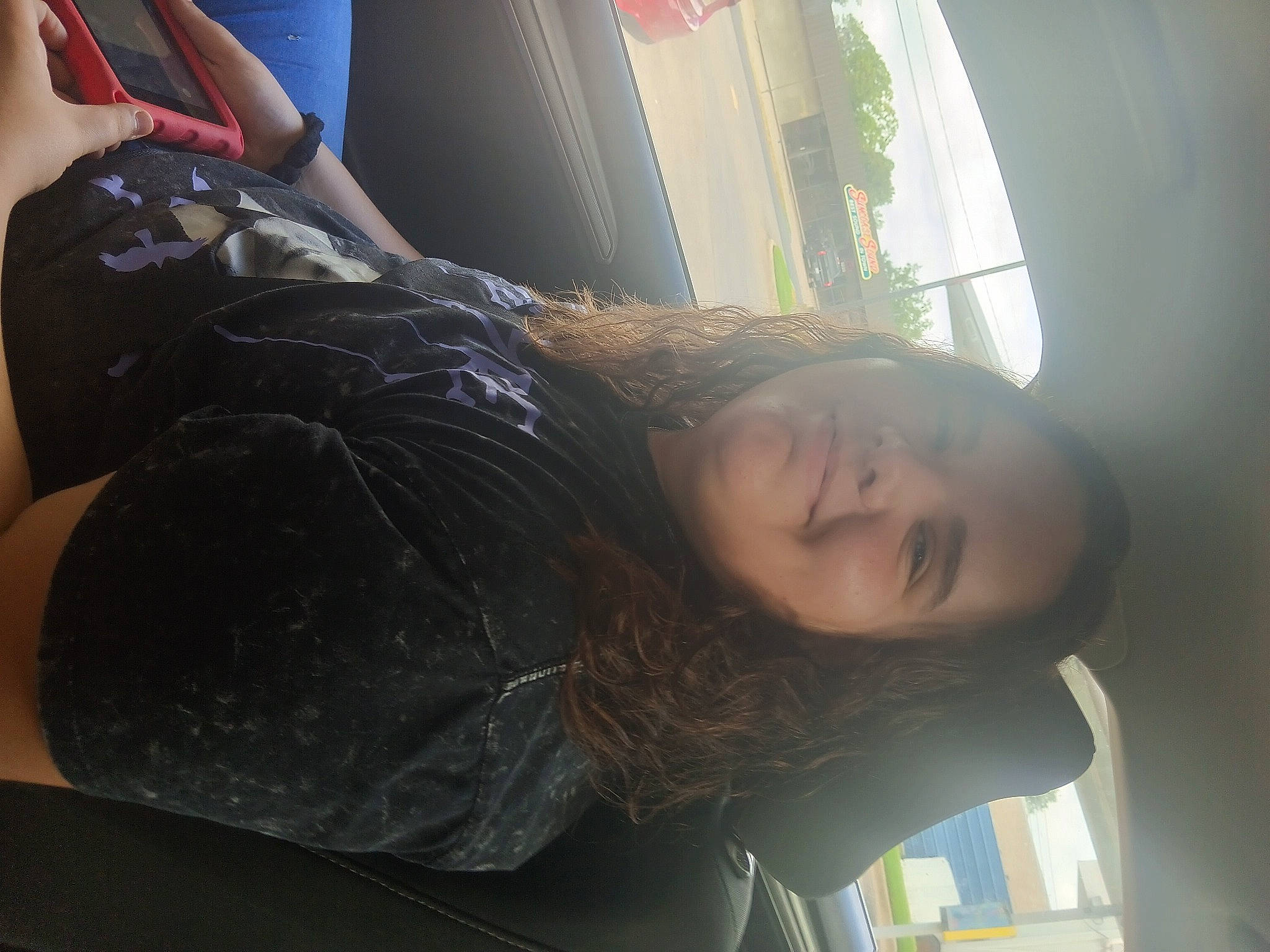 Kourtney joined the competition — help win amazing prizes! black_hair, brown_hair, comfort, cool, elbow, eyebrow, eyelash, fun, human_leg, jaw, joint, joy, knee, leg, lip, long_hair, mouth, person, shoulder, thigh