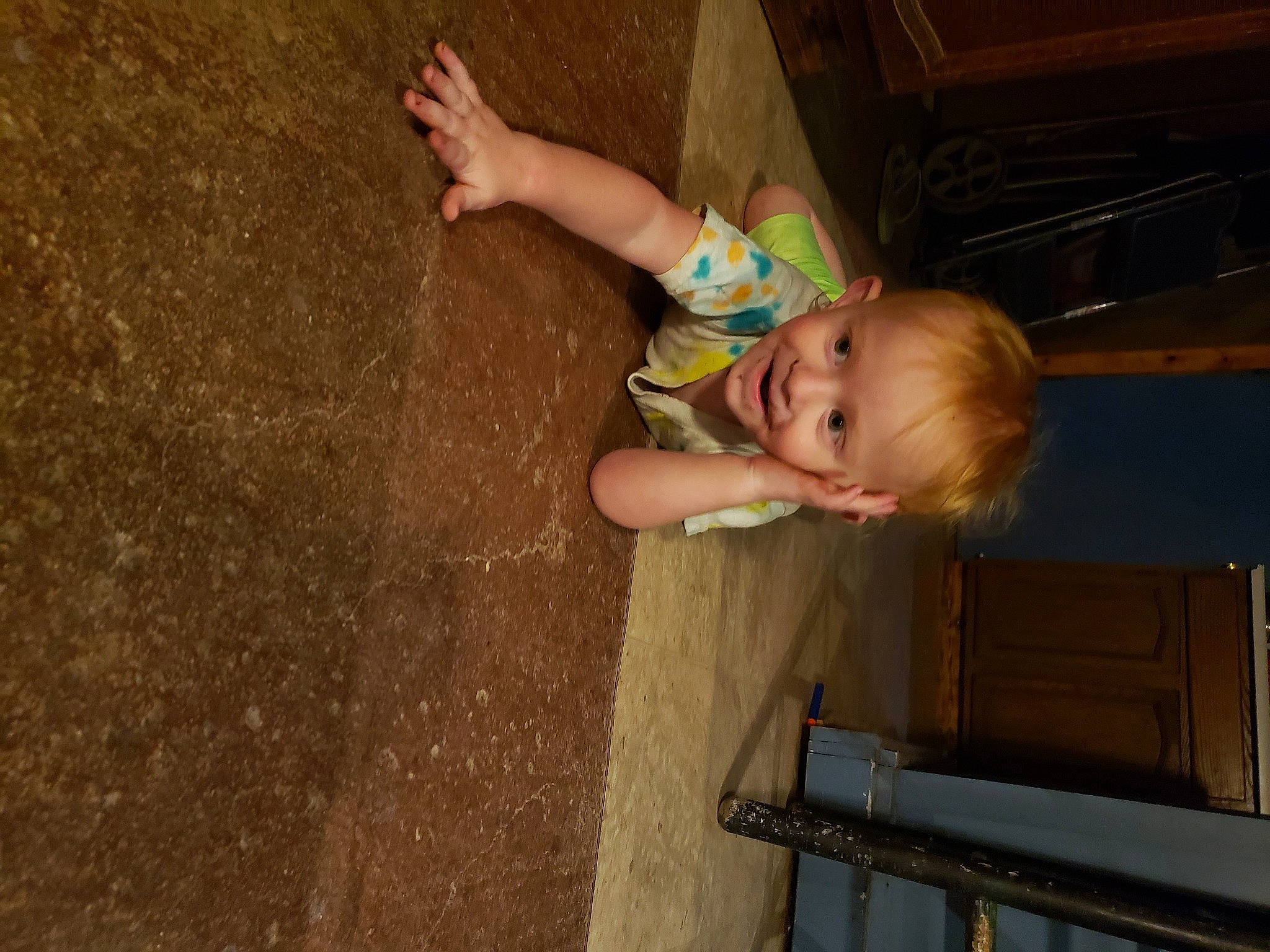 Kevin is registered to the contest to win money with this photo: child, fun, leg, person, recreation