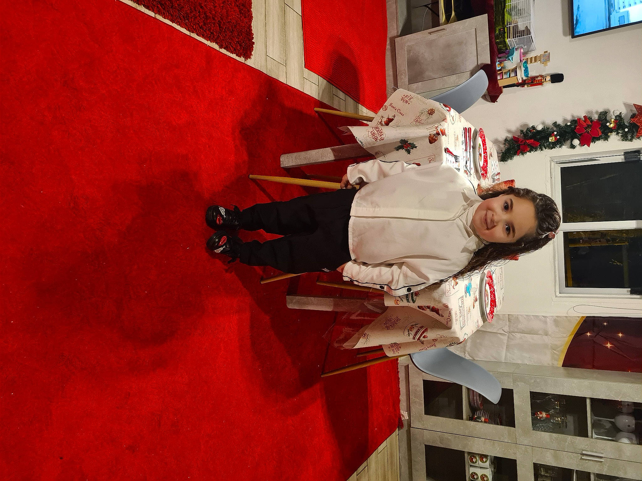 Hope participe au concours pour gagner de l'argent avec cette photo : art, carmine, flooring, fun, houseplant, joy, person, picture_frame, room, shelf, smile, television, textile, tree, visual_arts, window, wood