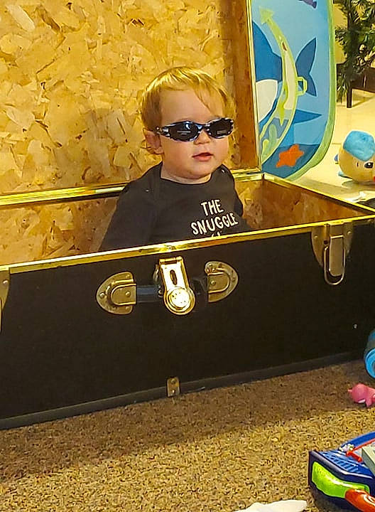 Greyson joined the competition — help win amazing prizes! cool, eyewear, fun, glasses, headwear, person, sunglasses, vision_care, yellow