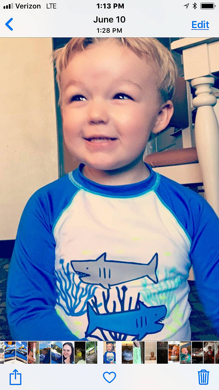 Emory joined the competition — help win amazing prizes! blue, cheek, child, cool, face, forehead, hairstyle, happy, head, joy, nose, person, photo_caption, photography, smile, t_shirt, toddler